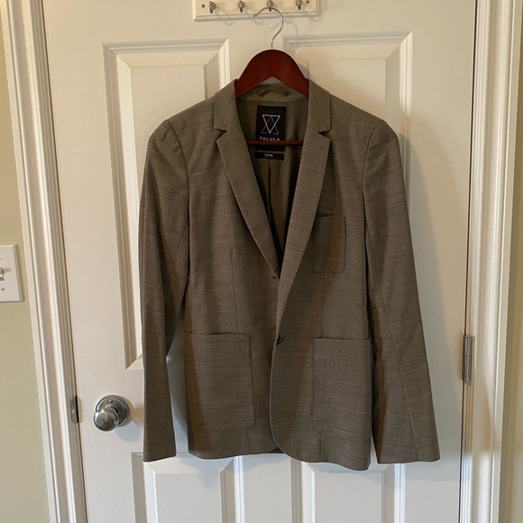 Talula Light Grey Fine Wool Blazer - Picture 2 of 6